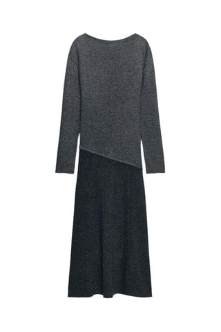Robe trompe-l’œil - Anthracite chiné