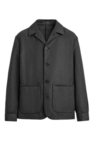 Surchemise en laine - Gris foncé