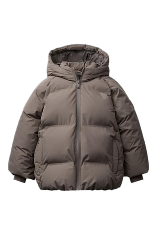 Doudoune à capuche - Taupe