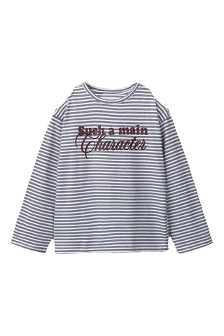 T-shirt - Gris et blanc