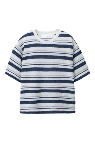 T-shirt - Blanc et bleu marine