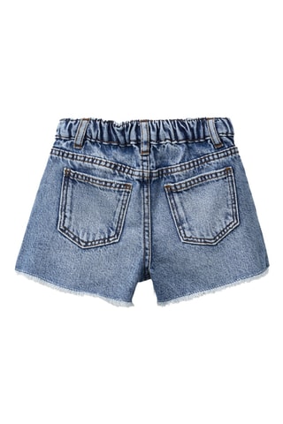 Short en jean - Bleu