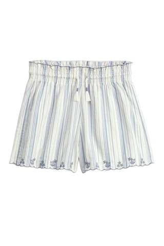 Short - Blanc et bleu foncé