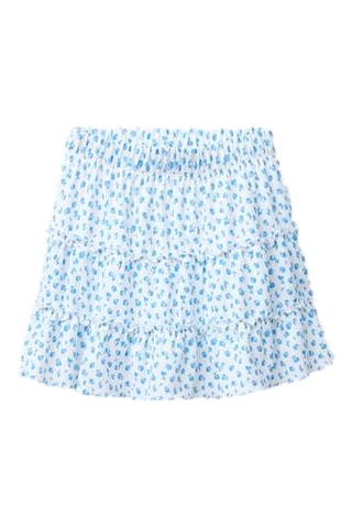 Jupe - Blanc et bleu clair