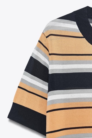 Top - Noir et camel