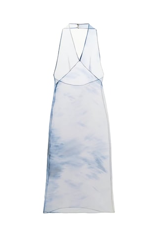 Robe longue tie and dye - Ciel