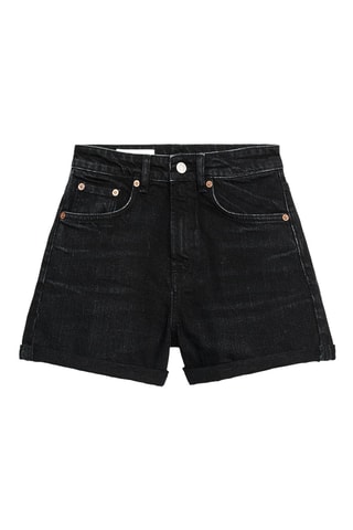 Bermuda en jean - Noir
