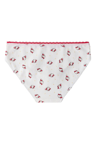 3 culottes Hello Kitty Sanrio - Blanc et rouge