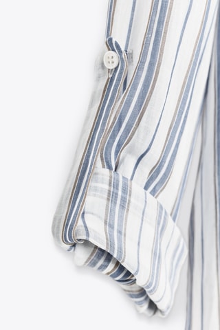 Robe chemise en ramie - Blanc