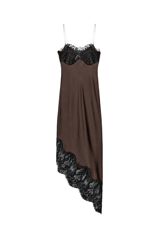 Robe midi - Marron