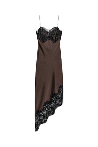 Robe midi - Marron