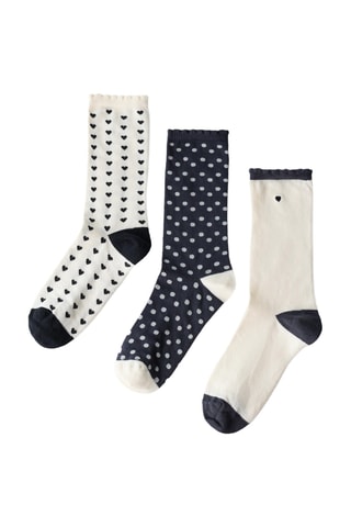 3 paires de chaussettes - Blanc