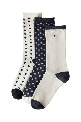 3 paires de chaussettes - Blanc