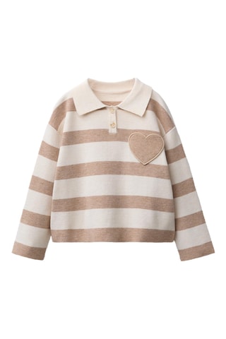 Polo - Beige et écru