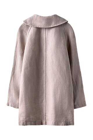 Veste longue en lin - Taupe