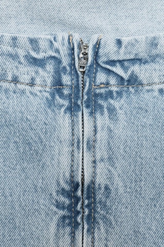 Top bustier en jean - Bleu