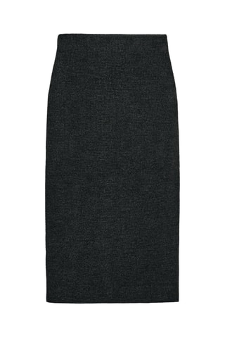 Jupe portefeuille - Anthracite chiné
