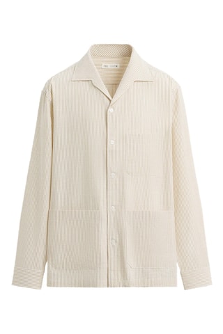 Surchemise en velours - Ecru