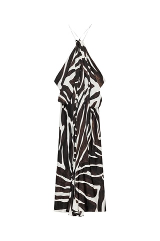 Robe midi - Noir et blanc