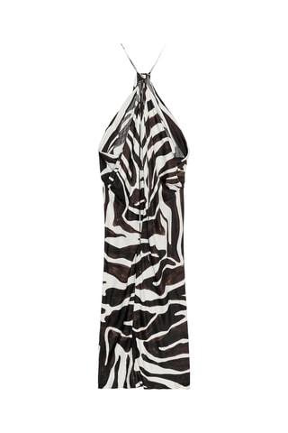 Robe midi - Noir et blanc