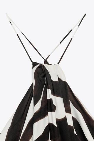 Robe midi - Noir et blanc