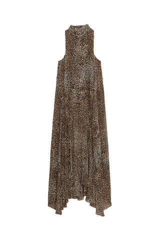 Robe longue - Marron clair et anthracite