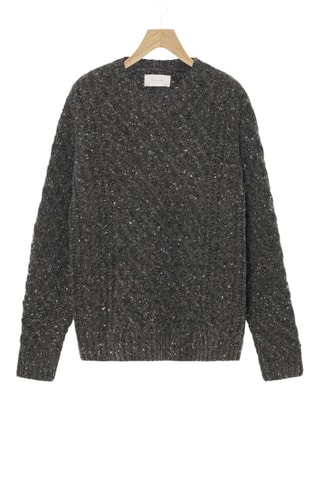 Pull en laine - Gris foncé chiné