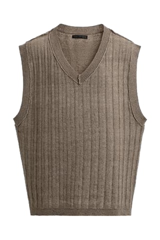 Pull sans manches - Taupe