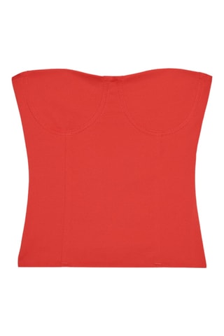 Top bustier - Corail