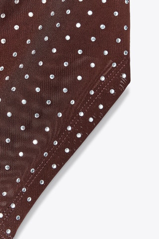 Top drapé - Marron