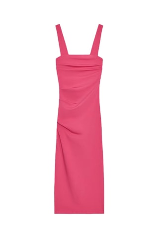 Robe midi -  Fuchsia
