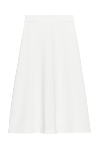 Jupe midi - Blanc