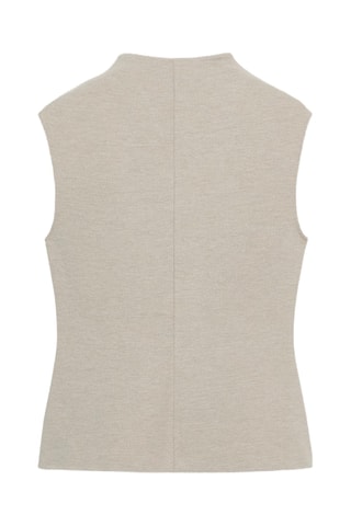 Veste sans manches - Ivoire