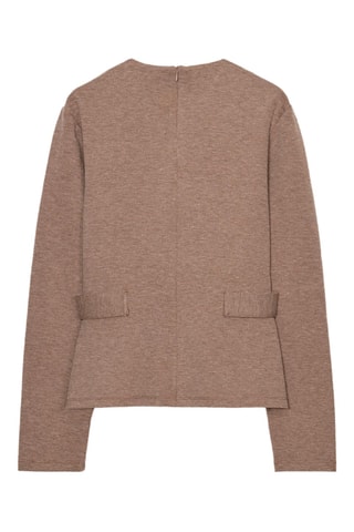 Top - Taupe chiné