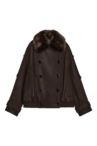 Manteau en laine - Marron