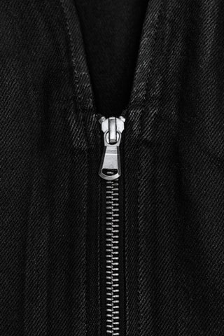Veste sans manches en jean - Noir