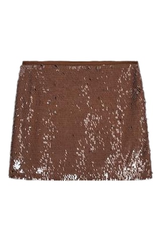 Jupe droite - Marron