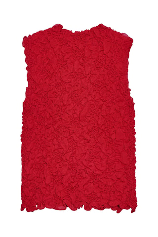 Top drapé - Rouge