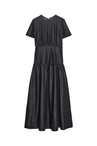 Robe midi en jean - Bleu marine