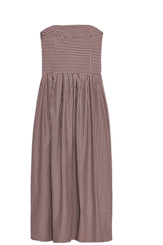 Robe bustier - Marron foncé