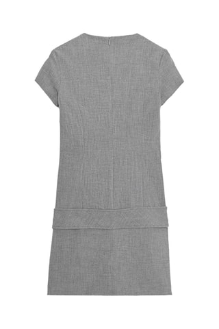 Robe droite - Gris chiné