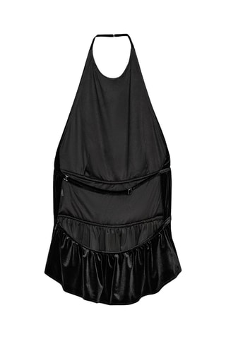 Top en velours - Noir