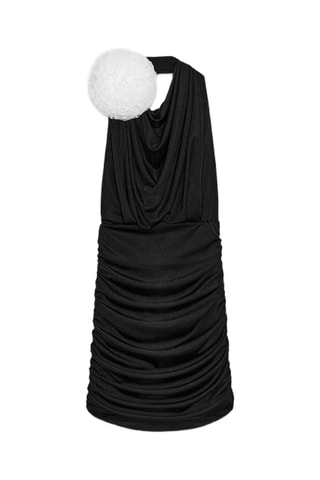 Robe drapée - Noir