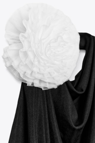 Robe drapée - Noir