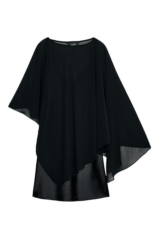 Robe cape - Noir