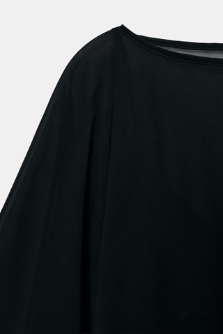 Robe cape - Noir