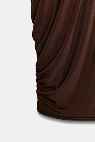 Robe trompe-l'œil - Marron