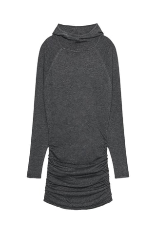 Robe fourreau à capuche - Anthracite chiné