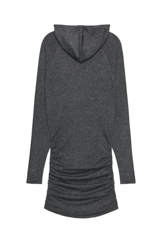 Robe fourreau à capuche - Anthracite chiné