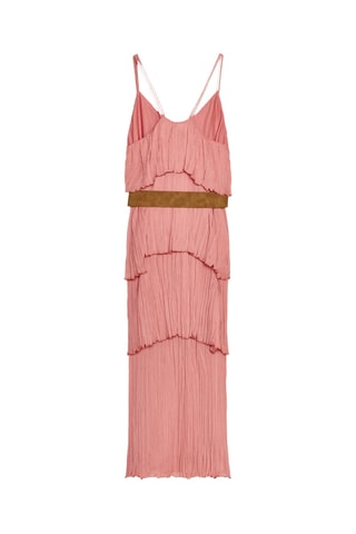 Robe volantée - Vieux rose